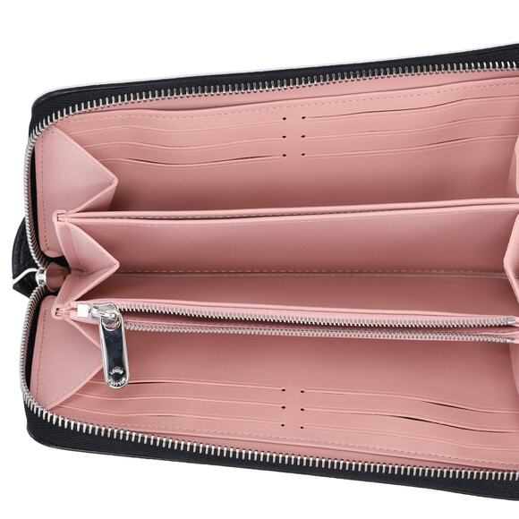 Louis Vuitton Monogram Mahina Flight Mode Zippy NM Wallet Black - Picture 5 of 6